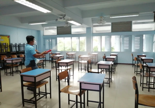 ฉีดพ่นยาฆ่าเชื้อไวรัสโคโรนา 2019