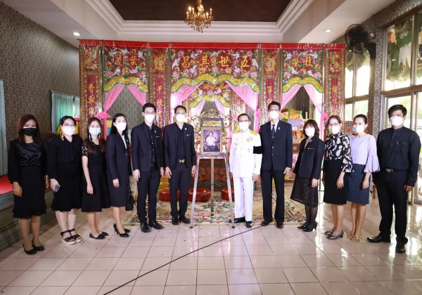 พิธีอัญเชิญดินพระราชทาน และพิธีสวดพระอภิธรรมศพ  มารดานายวิเชียร ชุติมาสกุล ผอ.โรงเรียนบางปะกอกวิทยาคม